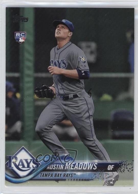 2018 Topps Update Image Variation SSP (Fielding Grey Jersey) Austin Meadows m4h