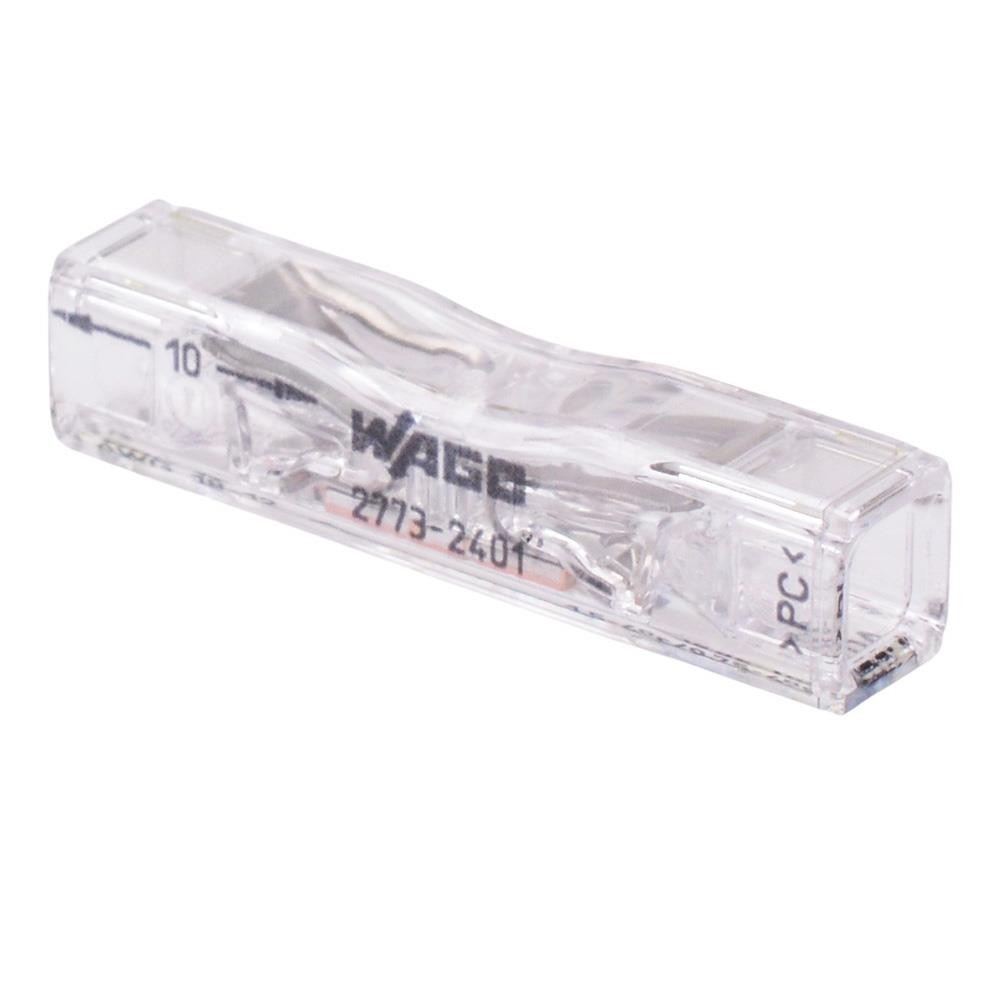 25 x 2773-2401 WAGO Inline Push Wire Splicing Connectors 32A 450V