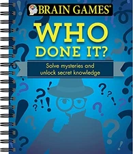 Brain Games Who Done It - Spiral-bound - VERY GOOD