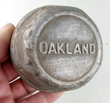 1920s 1930s Oakland 2.75 Threaded Hubcap Grease Center Wheel Cap Dust Cover 1920s 1930s Oakland 2.75 Threaded Hubcap Grease Center Wheel Cap Dust Cover