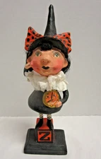 BETHANY LOWE- DEBRA SCHOCH HALLOWEEN WITCHY ZELDA on a W Z BLOCK Figurine