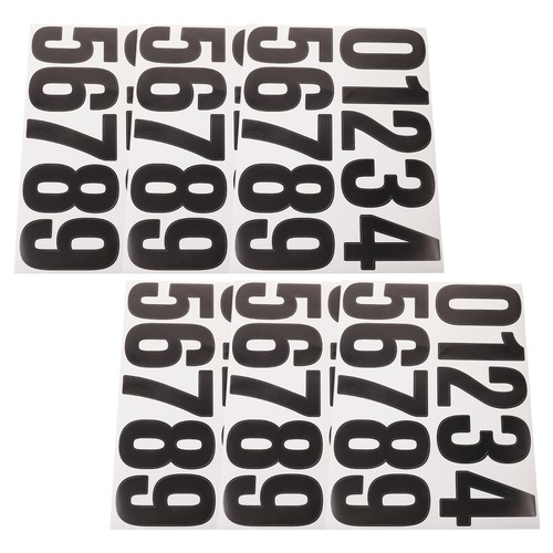 6 Sheets Digital Stickers Outdoor Adhesive Numbers for Mailbox Large - Picture 2 of 12