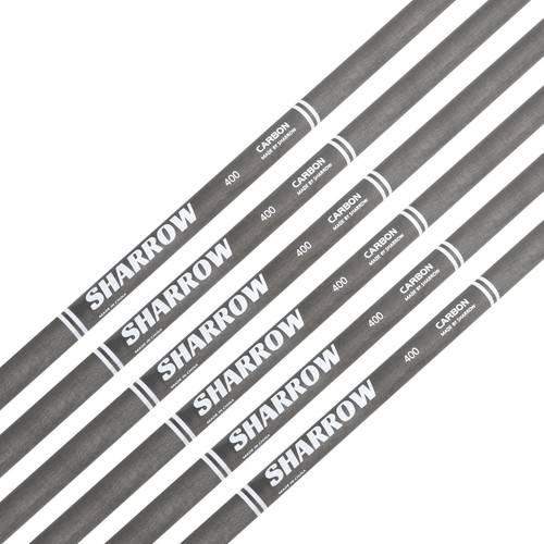 30" Archery Carbon Arrow 6" Feather SP400 Tips Recurve Bow CompoundBow Hunting - Picture 4 of 15
