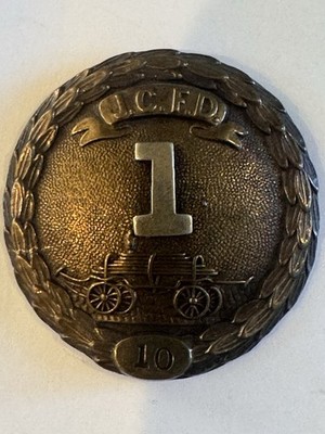 JCFD Jersey City Fire Department Badge - NJ - Antique Late 1800s - Early 1900s