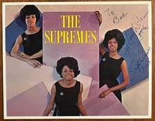MARY WILSON of THE SUPREMES  Signed  glossy 5 1/2 x 7 color photo