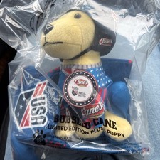NEW Raising Canes 2026 Limited Edition USA Bobsled Puppy Dog Plush Sealed