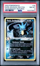 2004 Pokémon Ex Team Rocket Returns Dark Golduck Reverse Foil Psa 8 New Cert!