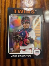 2024 Heritage High Numbers Jair Camargo Black Refractor RC 46/75 No. 633 Twins