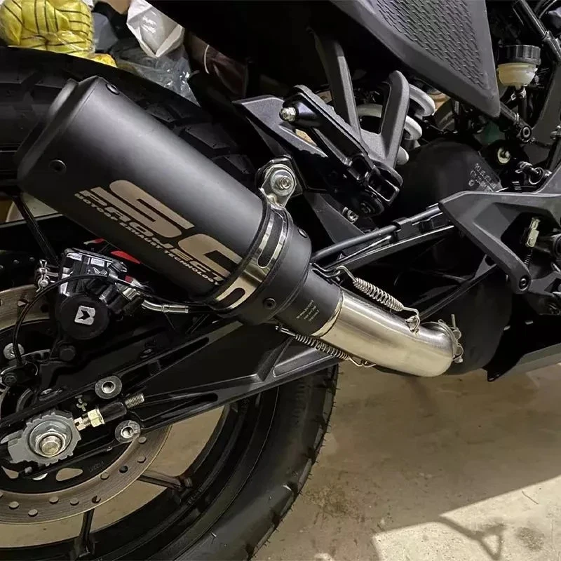 Универсальный глушитель для выхлопной системы мотоцикла супербайка SC Project 51 мм черный с глушителем - Изображение 4 из 4