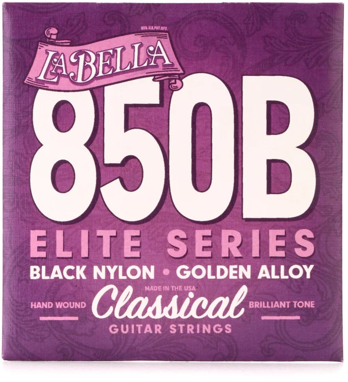 La Bella 850B Elite - Черный нейлон, золотистый сплав