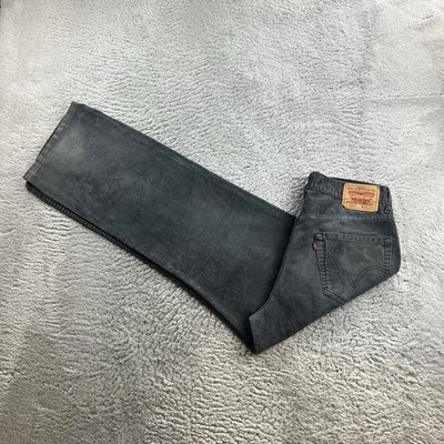 Vintage Levi's 559 Herren Cord Hose W34 L30 Grau Relaxed Straight Retro Jeans