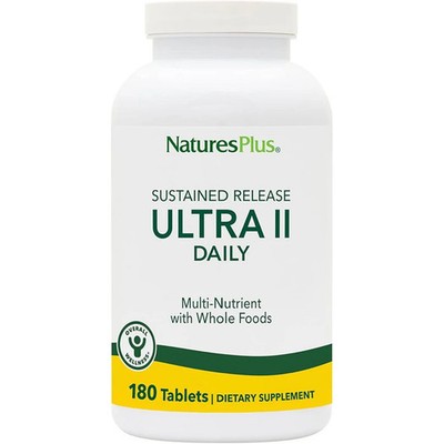 Natures Plus Ultra II Daily 180 Tablets Multivitamin Whole Foods Nature's Plus