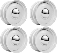 Set 4 20" Boyd Coddington 61W Smoothie 20x9 5x4.5 5x4.75 0mm Gloss White Wheels