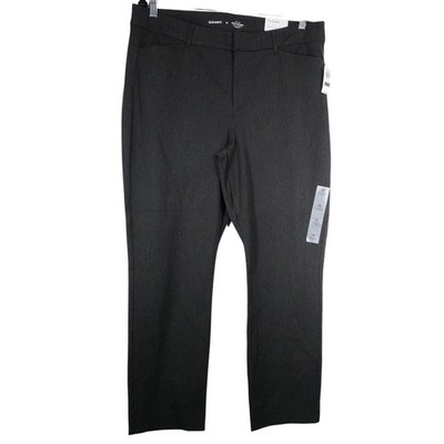 New Old Navy Women s 16 Heathered Gray High-Waisted Pixie Skinny Ankle Pants