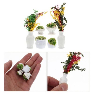 6 Pcs Künstliche Blumen Deko Modellbau Gras Materialien Für Architekturmodelle
