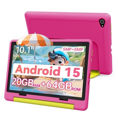 Octa-Core Kid Tablet 10'' Android 15 OS 5G WiFi 64GB Widevine L1 Parental Control