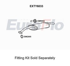 Rear Muffler Silencer Insert Exhaust System Fits Toyota Corolla EuroFlo EXTY6033