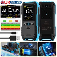 -Pinless Moisture Meter Wood Wall Floor Damp Tester Hygrometer Humidity Detector