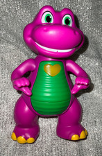 BARNEY'S WORLD Heart Hands Barney 6" Figure 15 Sounds Phrases Lights Up See Pic