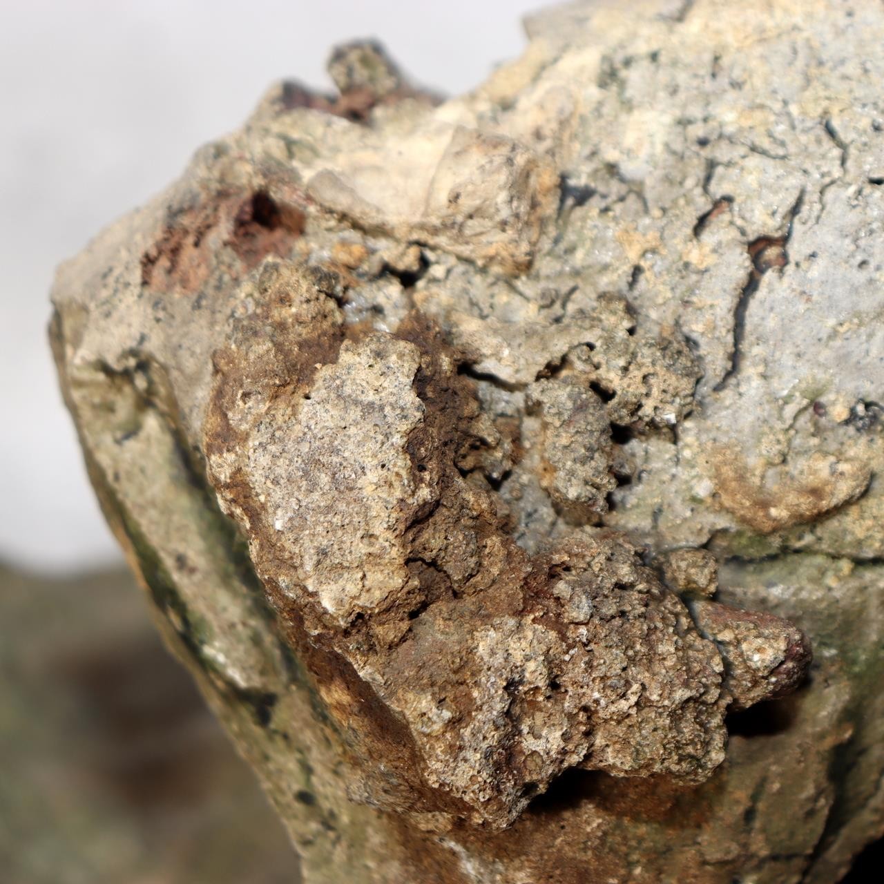 Japanese Antique Yama Chawan Fragment Pottery Wabi Sabi Style PCP270 -1