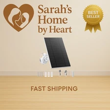 5W Solar Panels for Security Camera, Solar Panel with Micro USB & USB-C Port ...