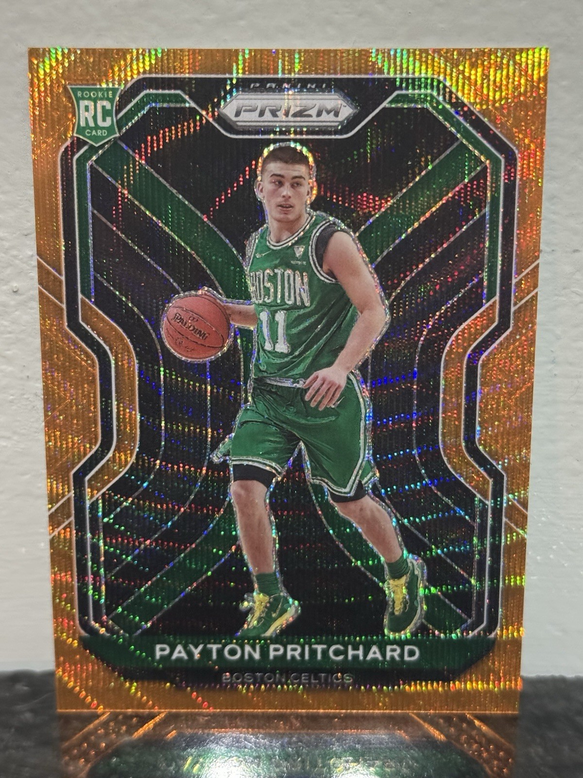 Payton Pritchard 2020-21 Panini Prizm #257 Rookie Orange Wave Prizm RC /60