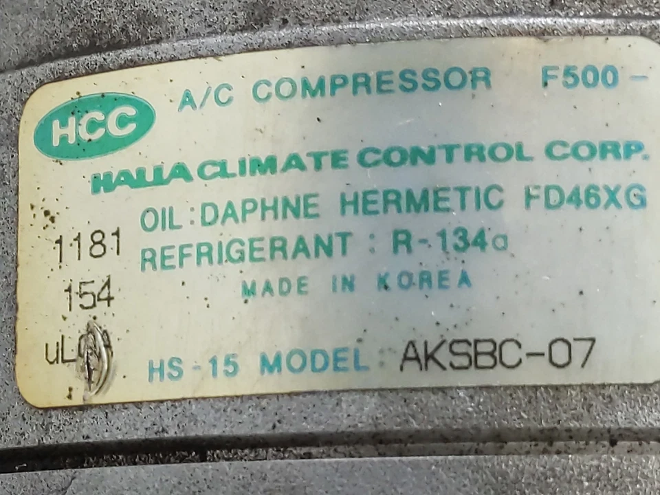 Hyundai Elantra 1998-2000 aire acondicionado aire acondicionado compresor de aire acondicionado fabricante original LPVAF Foto 2 de 4