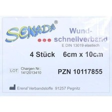 2x SENADA Wundschnellverband 6x10 cm 4 ST