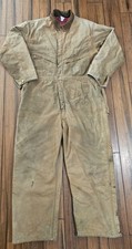 Carhartt Duck Lined Coveralls Mens 48S 996QZ Canvas Quilted Workwear Insulated