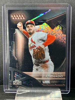 2026 Topps Chrome Black Nolan Arenado Rose Gold Refractor /10 Mini Diamond SSP