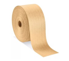 3" x 400 Feet Reinforced Water-Activated Kraft Gummed Packaging Tape 10 Rolls/C