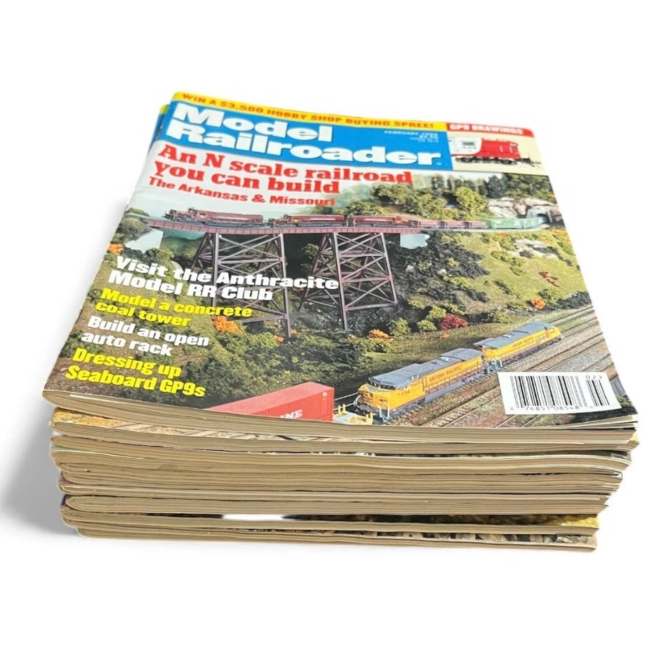 Vintage Model Railroader Magazine Lot Of 11 Scale Train Modeling Hobby - Image 3 of 4