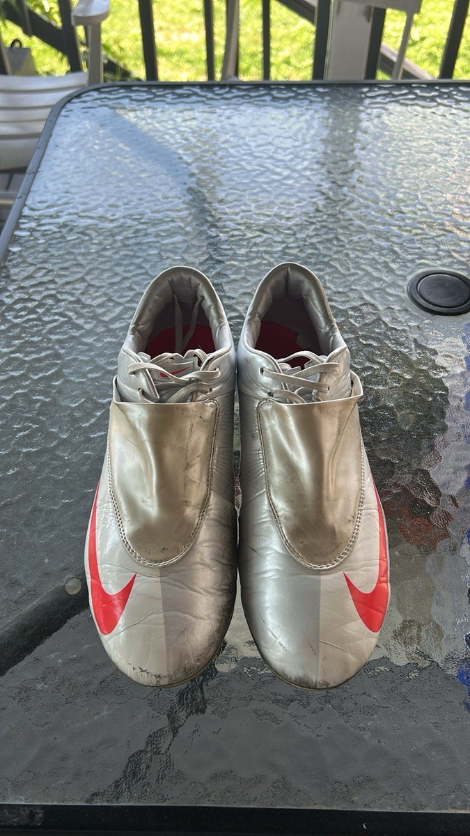 NIKE MERCURIAL VAPOR IV Silver / White / Red Size 9.5US | eBay