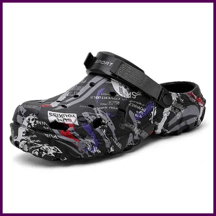 Zapatillas de verano para hombre, con plataforma de camuflaje, para exteriores,