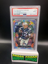 2014 Bowman Chrome Tom Brady #28 Pulsar Refractor PSA 9