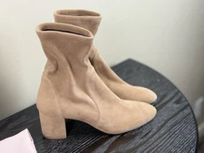 Stuart Weitzman Womens Yuliana Boots 60mm - Camel Size 5AA