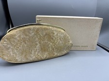 Vintage Evening Bag Avon by Kadin, "Evening Lights", Gold Brocade On Cream Retro