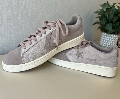 Converse Pro Leather Shoe 167890C Low Earth Tone Suede Unisex Men 8 Female 9.5 
