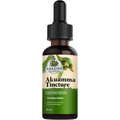 Akuamma 100X Extract Tincture 300000mg Amazing Botanicals 1oz High Potency