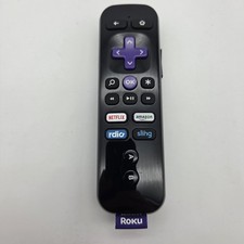 Roku RC-TR2 Remote Control W Netflix Amazon Sling Headphone Jk Vol Ctrl - Tested