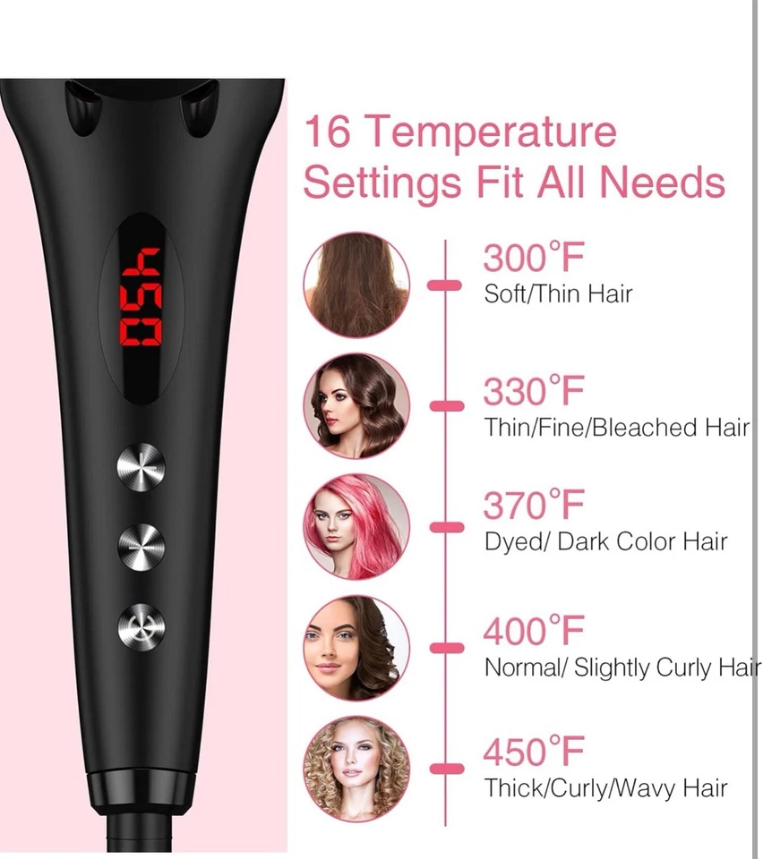 Hair Straightener Hot Brush Comb Wide 3D Teeth For Curly Hair Double Ionic 230C - Image 3 of 4