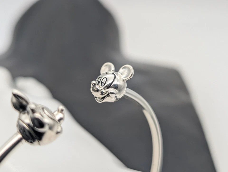 Pandora 925 Silber Armreifen – 19,50g – 16cm Disney Mickey & Minnie #1486 - Bild 3 von 4
