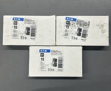 Lot 3 Eaton BRN115AF 15A 1-Pole BR Combination AFCI Circuit Breaker Pigtail NOS