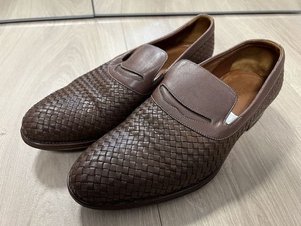 Men a.testoni Loafers Brown Leather 40
