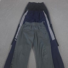 LOT OF 3 Under Armour Pants Boys L Multi Armour Fleece Brawler Open Leg Woven