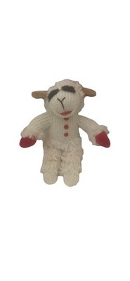 Múltiples Lamb Chip Dog Plush Toy w/Santa Hay