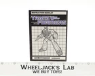 Barrage Action Figure Instruction Manual Booklet 1985 Hasbro G1 Transformers