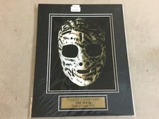 Boston Bruins Gerry Cheevers Mask Goalie Scars 11x14 Picture Photo Matted FREESP