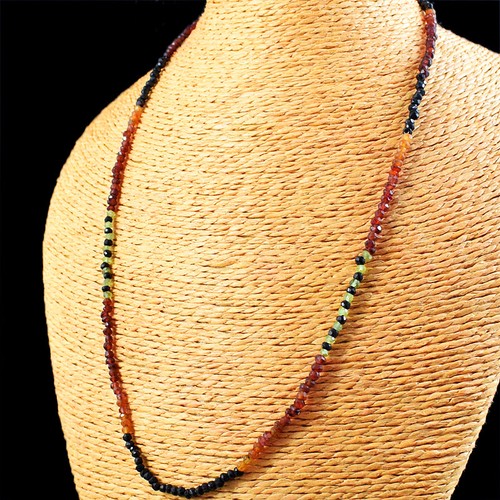 Round Precious Gemstones Real Multi Stone Beads Necklace, Size: 16 Intch To 18 Intch At ₹ 2500/piece In Tonk - Foto 12