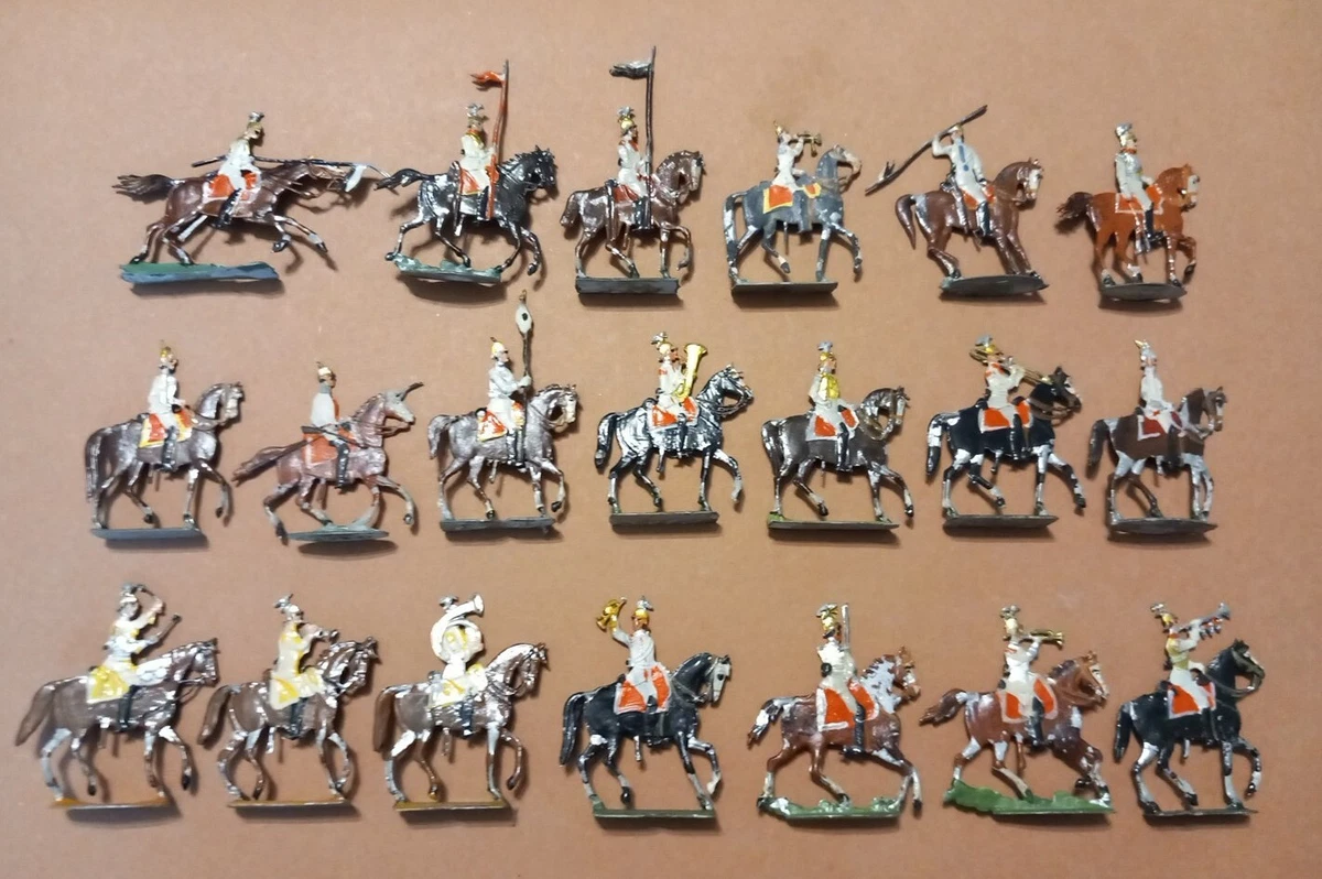 20 Cavaliers Autrichiens 1914 – Figurines En étain Peintes – Échelle 1:60 (30mm) – Allemagne